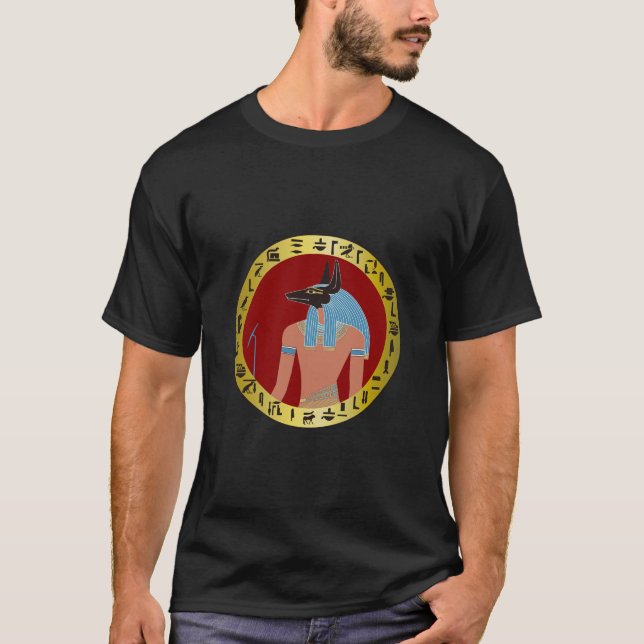 Anubis, Egyptian God T-Shirt (Front)