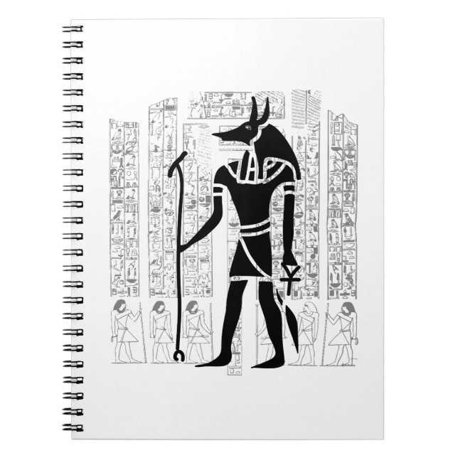 Anubis Egyptian Mythology Notebook (Front)