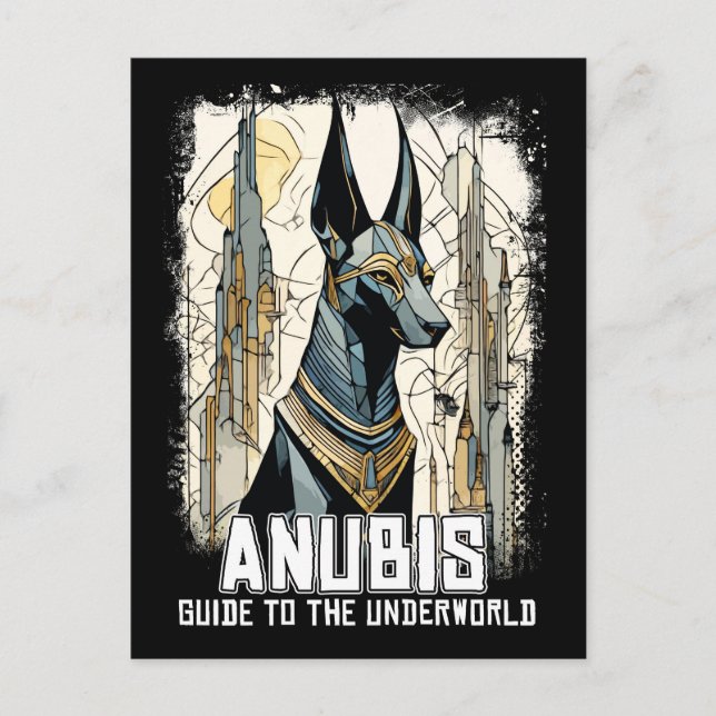 Anubis God of Egypt Surreal Mythology Postcard (Front)