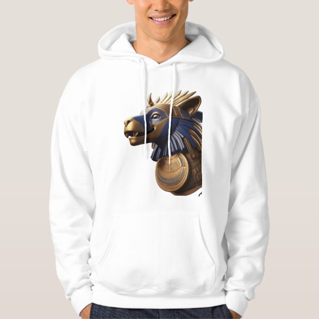 Anubis Head - Egyptian Deity Art Hoodie (Front)
