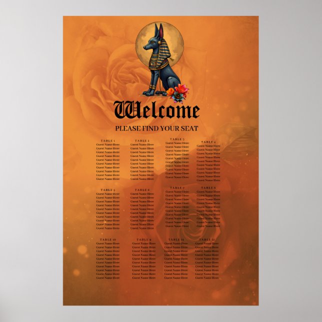 Anubis in the moonlight poster (Front)