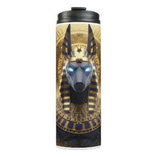 Anubis Jackal Thermal Mug   Ancient Egyptian God T