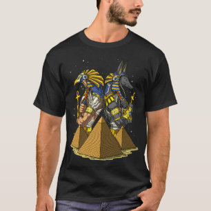 Anubis Ra Egyptian Gods Ancient Pyramids Mythology T-Shirt