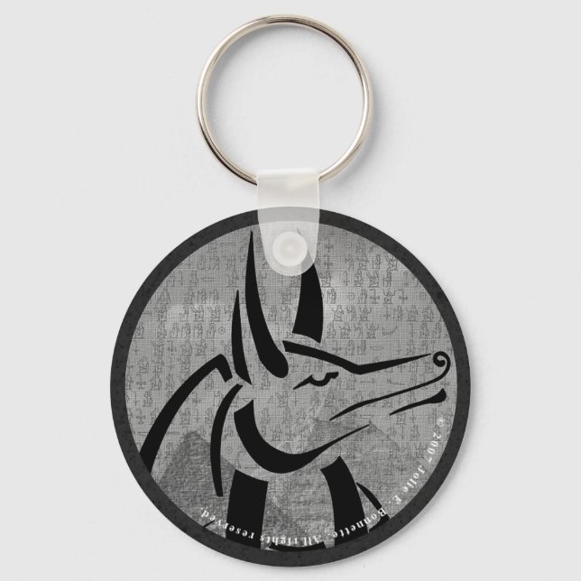 Anubis Round Keychain (Front)