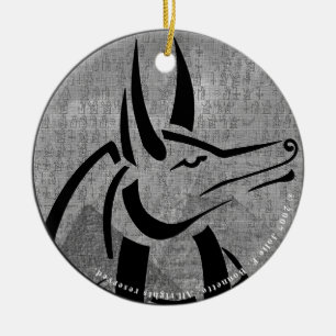 Anubis Round Ornament