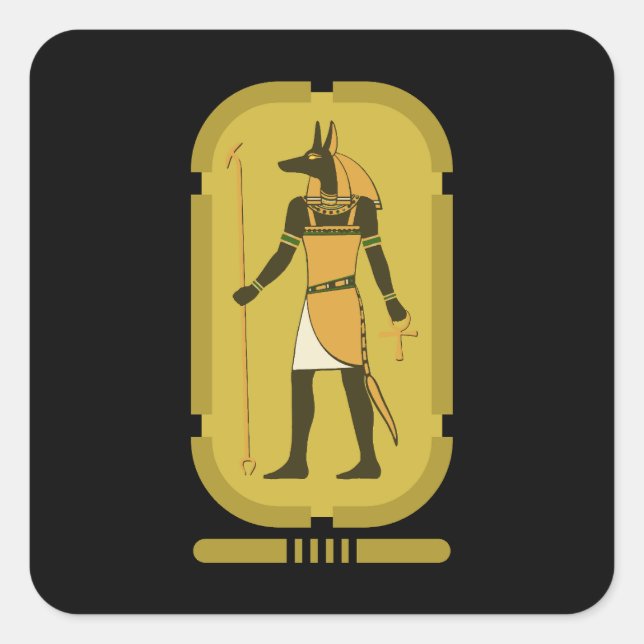 Anubis Square Sticker (Front)