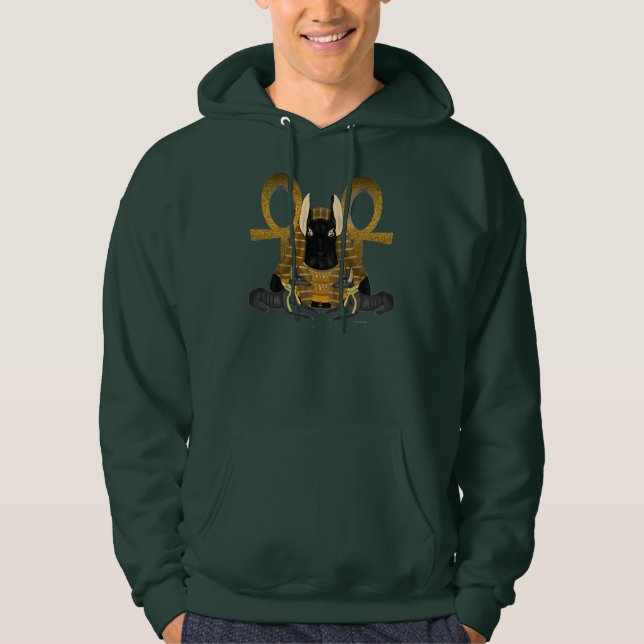 Anubis Statue Men's Hoodie (Front)