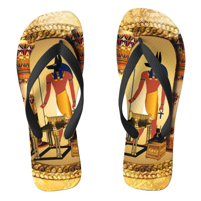 Anubis the egyptian god jandals (Footbed)