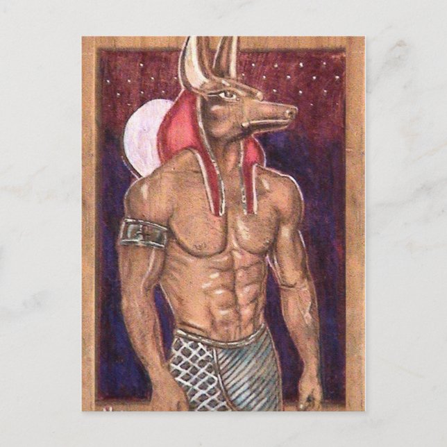 Anubis: www.AriesArtist.com Postcard (Front)