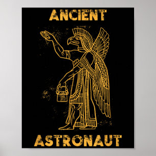 Anunnaki Ancient Astronaut Sumerian Alien Theorist Poster