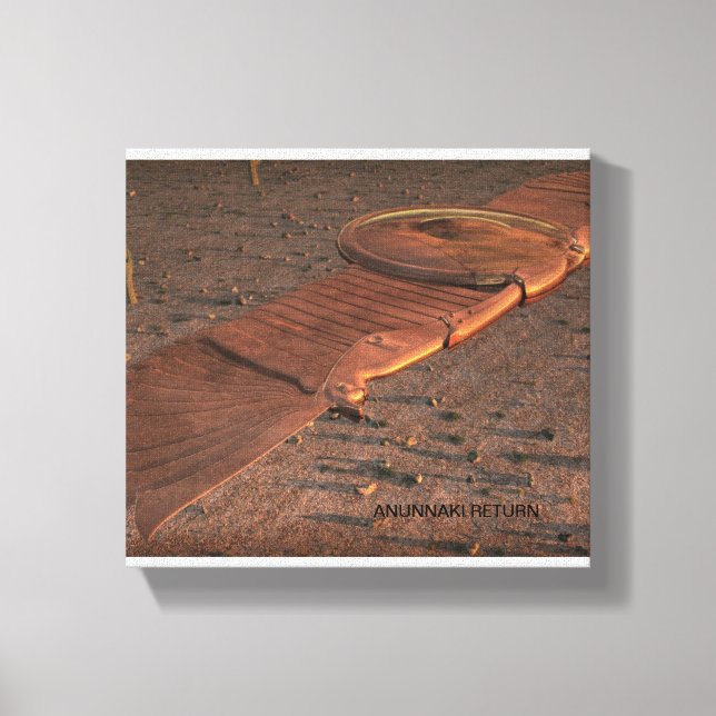 Anunnaki Return Winged Disc Canvas Print (Front)