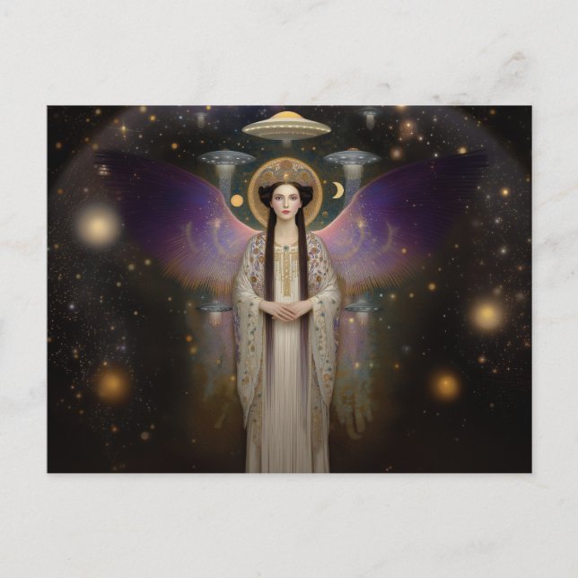 Anunnaki Star Goddess Ishtar High Frequency Art Postcard (Front)