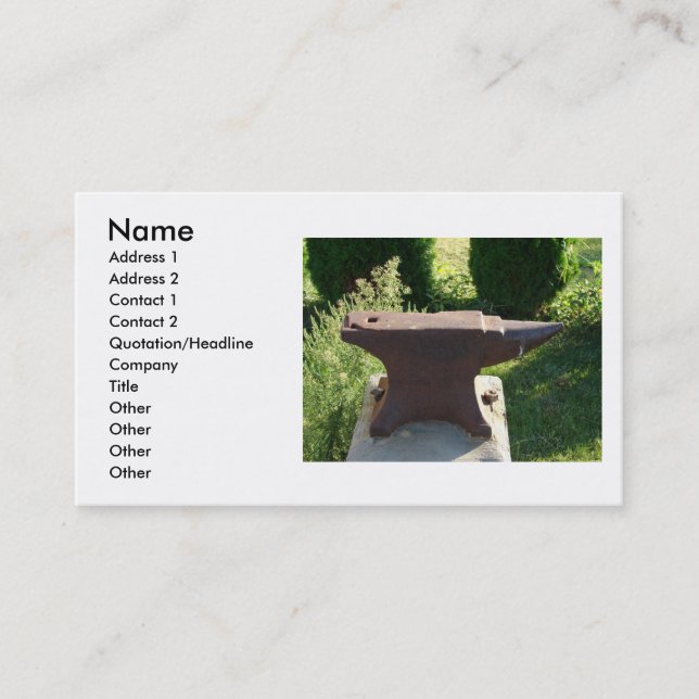 Anvil Business Card (Front)
