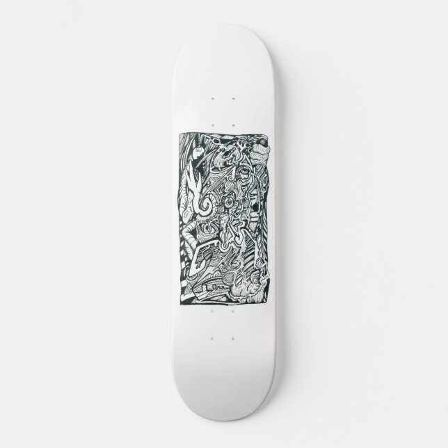 Anxiety Attack by Brian Benson Skateboard (Front)