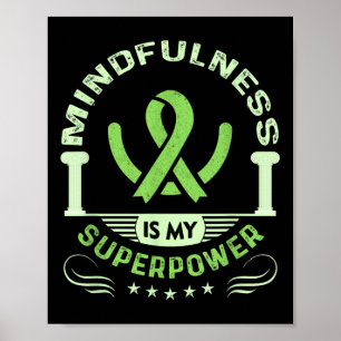 Anxiety Depression Mindfulness Mental Health Aware Poster