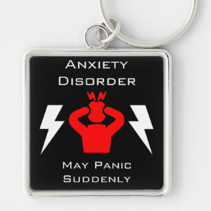 Anxiety Disorder Alert Key Ring