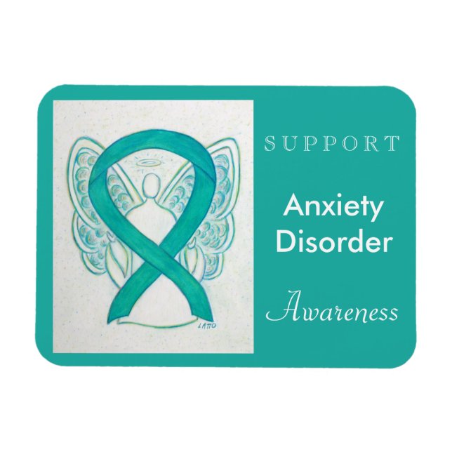 Anxiety Disorder Awareness Angel Custom Magnet (Horizontal)