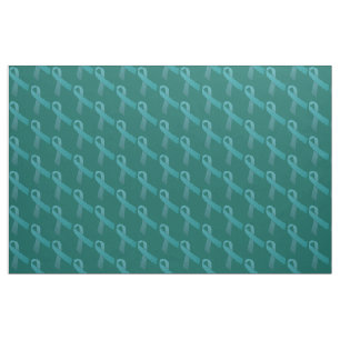 anxiety disorder awareness teal ribbon fabric