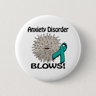 Anxiety Disorder Blows Awareness Design 6 Cm Round Badge
