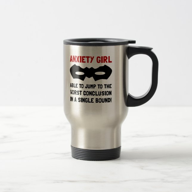 Anxiety Girl Travel Mug (Right)