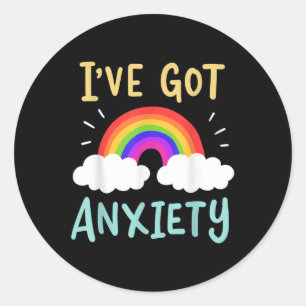 Anxiety Mental Health Awareness Classic Round Sticker