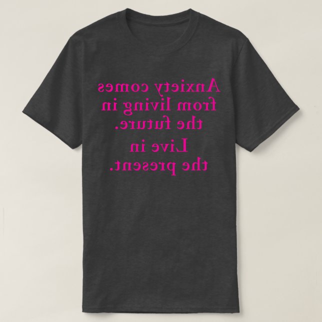Anxiety Mirror Version 1 T-Shirt (Design Front)