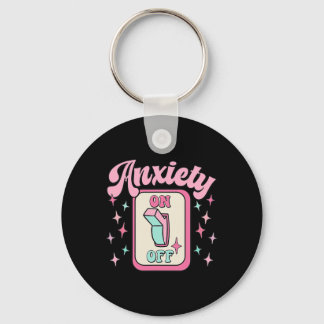 Anxiety On Off Switch Fun Mental Health Awareness Key Ring