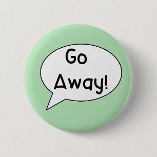 Anxiety, personal space, Autism, Go away badge