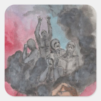 Anxiety Square Sticker