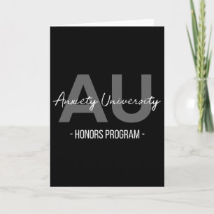 Anxiety University Honours Program  Card