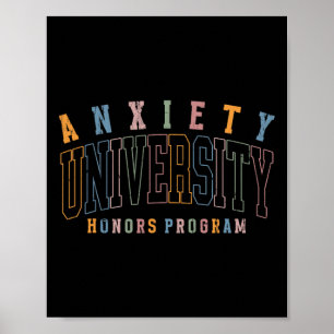 Anxiety University Honours Program, Mental Health Poster