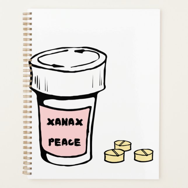 anxiety xanax peace planner (Front)