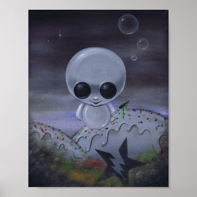 anxious artist art print (Front)