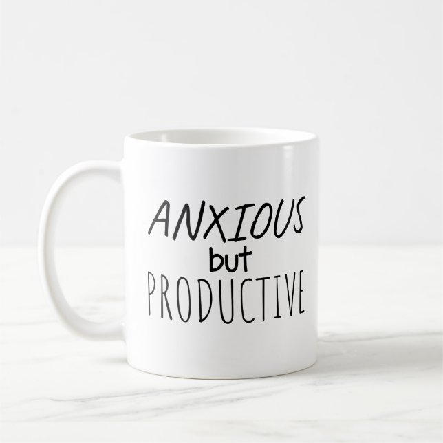 Anxious but Productive Mug (Left)