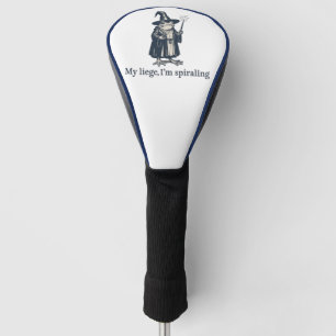 Anxious Frog Wizard Funny ADHD Neurodiversity  Golf Head Cover