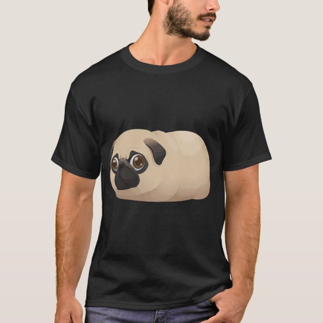 Anxious Potato Cute Pug Life T-Shirt (Front)