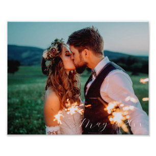 Any 8x10 Personalised Dated Photo Print