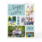 Any Age 5 Photo Collage Light Blue Custom Birthday
