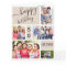 Any Age 5 Photo Collage Stone Custom Birthday Card