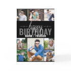 Any Age 8 Photo Collage Personalised Mens Birthday