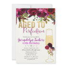 ANY AGE - Aged to Perfection Birthday Invitation