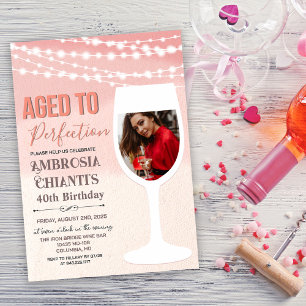 ANY AGE - Aged to Perfection Birthday Invitation