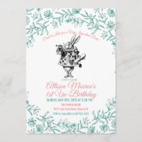 ANY AGE - Alice in Wonderland Birthday Invitation