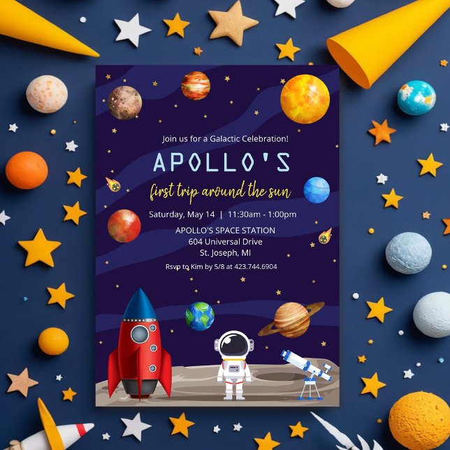 ANY AGE - Astronaut Boy Birthday Invitation (Creator Uploaded)