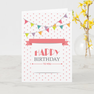  Any age Birthday Custom Name Card