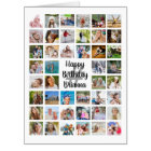 Any Age Birthday Photo Collage 46 Photos Custom