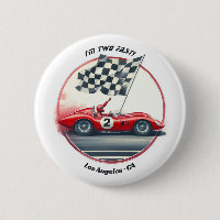 Any Age Customisable Race Car Birthday