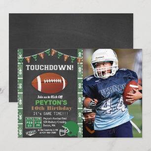 ANY AGE - Football Birthday Party Invitation