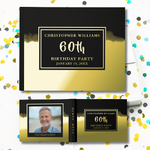 Any Age Guest Book Birthday Party Photo for Him