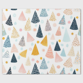 Any Age happy pastel birthday holiday Wrapping Paper